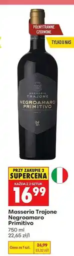 Biedronka Masseria Trajone Negroamaro Primitivo oferta