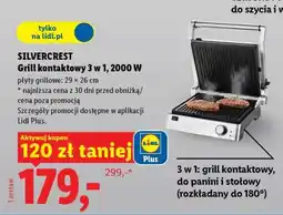 Lidl SILVERCREST Grill kontaktowy 3 w 1, 2000 W oferta