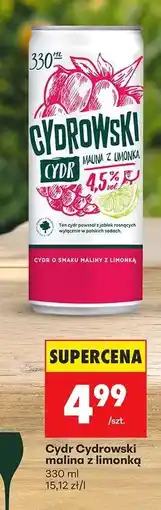 Biedronka Cydr Cydrowski malina z limonką oferta