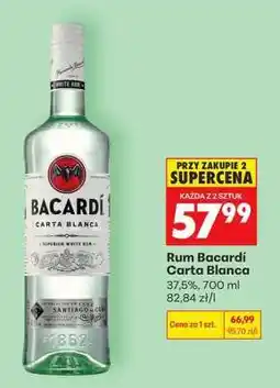 Biedronka RUM BACARDI CARTA BLANCA oferta