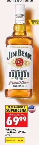 Biedronka WHISKEY JIM BEAM WHITE 40%, 1 L oferta