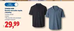 Lidl ESMARA MEN Koszula seersucker męska z bawełny oferta