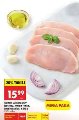 Biedronka Schab wieprzowy kotlety, Mega Paka, Kraina Mięs, 680 g oferta