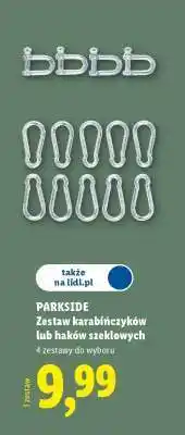 Lidl PARKSIDE Zestaw karabińczyków lub haków szeklowych oferta
