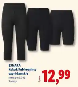 Lidl ESMARA Kolarki lub legginsy capri damskie oferta