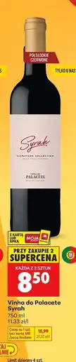 Biedronka Vinho do Palacete Syrah oferta