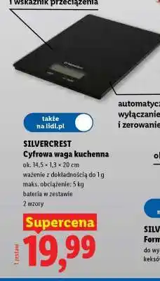 Lidl SILVERCREST Cyfrowa waga kuchenna oferta