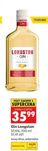 Biedronka GIN LONGSTON oferta