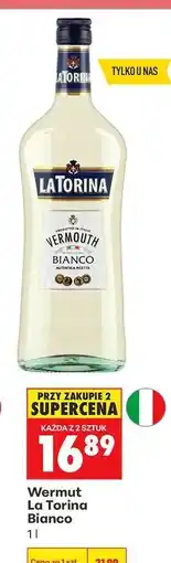 Biedronka Wermut La Torina Bianco oferta