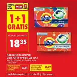 Biedronka Vizir All in 1 PODS, 22 szt oferta