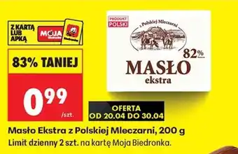 Masło Ekstra z polskiej mleczarni, 200 g