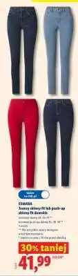 Lidl ESMARA Jeansy skinny fit lub push-up skinny fit damskie oferta