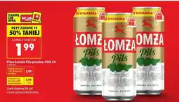 Biedronka Piwo Łomża Pils puszka, 500 ml oferta