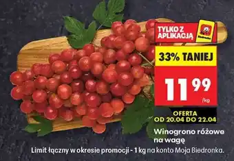 Winogrono różowe na wagę