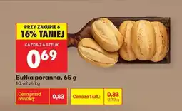 Biedronka Bułka poranna 65 g oferta