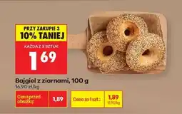 Biedronka Bajgiel z ziarnami, 100 g oferta