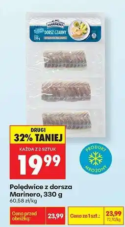 Biedronka Polędwice z dorsza Marinero, 330 g oferta