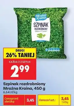 Biedronka Szpinak rozdrobniony Mroźna Kraina 450 g oferta