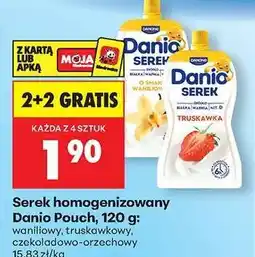 Biedronka Serek homogenizowany Danio Pouch, 120 g oferta