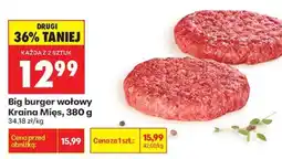 Biedronka Big burger wołowy Kraina Mięs, 380 g oferta