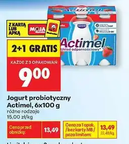 Biedronka Jogurt probiotyczny Actimel, 6x100 g oferta