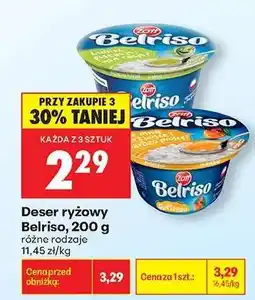 Biedronka Deser ryżowy Belriso, 200 g oferta