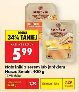 Biedronka Naleśniki z serem lub jabłkiem Nasze Smaki, 400 g oferta