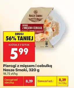 Biedronka Pierogi z mięsem i cebulką Nasze Smaki 320 g oferta