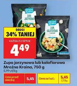 Biedronka Zupa jarzynowa lub kalafiorowa Mroźna Kraina , 750 g oferta