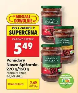 Biedronka Pomidory Nasza Spiżarnia, 270 g/150 g oferta