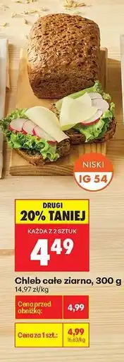 Biedronka Chleb cale ziarno 300 g oferta