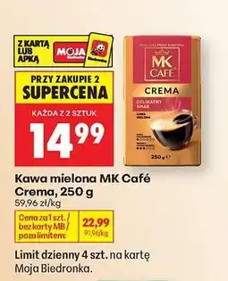 Biedronka Kawa mielona MK Café Crema, 250 g oferta