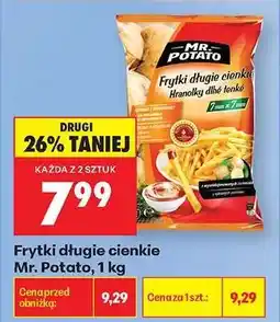 Biedronka Frytki długie cienkie Mr. Potato 1 kg oferta