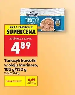 Biedronka Tuńczyk kawałki w oleju Marinero, 185 g/130 g oferta