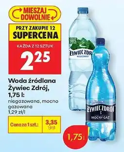 Biedronka Woda źródlana Żywiec Zdrój, 1,75 l oferta