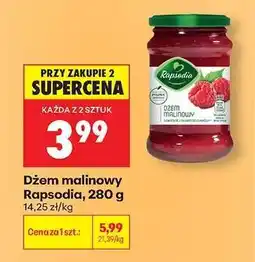 Biedronka Dżem malinowy Rapsodia, 280 g oferta
