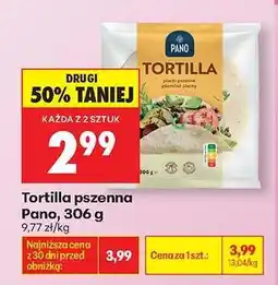 Biedronka Tortilla pszenna Pano 306 g oferta