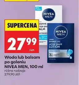 Biedronka Woda lub balsam po goleniu NIVEA MEN , 100 ml oferta