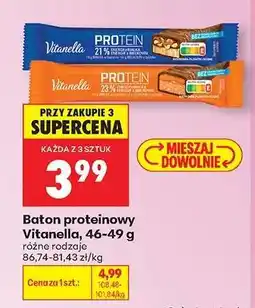 Biedronka Baton proteinowy Vitanella, 46-49 g oferta