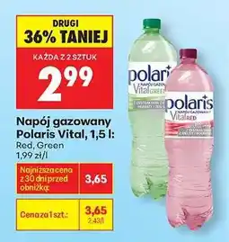 Biedronka Napój gazowany Polaris Vital, 1,5 l oferta