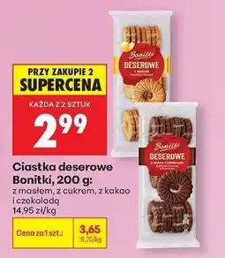 Biedronka Ciastka deserowe Bonitki, 200 g oferta