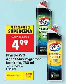 Biedronka Płyn do WC Agent Max Pogromca Kamienia, 730 ml oferta