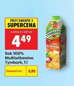 Biedronka Sok 100% Multiwitamina Tymbark, 1 l oferta