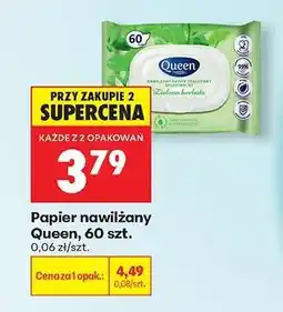 Biedronka Papier nawilżany Queen , 60 szt oferta