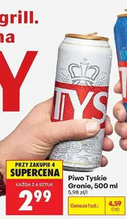 Biedronka Piwo Tyskie Gronie, 500 ml oferta