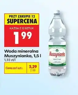 Biedronka Woda mineralna Muszynianka, 1,5 l oferta