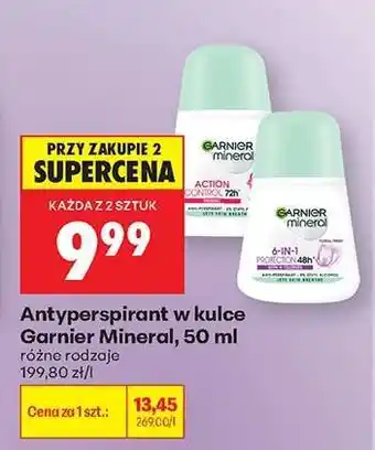 Biedronka Antyperspirant w kulce Garnier Mineral, 50 ml oferta