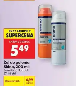 Biedronka Żel do golenia Skino, 200 ml oferta
