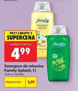 Biedronka Szampon do włosów Family Splash, 1l oferta