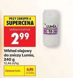 Biedronka Wkład olejowy do zniczy Lumia 240 g oferta